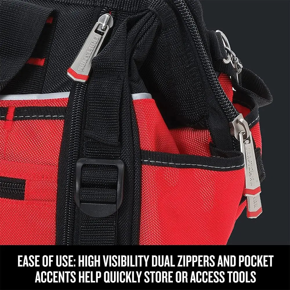 CRAFTSMAN VERSASTACK Zippered Tool Bag 31 Pocket Organizer Heavy Duty Tool Tote (CMST17622)