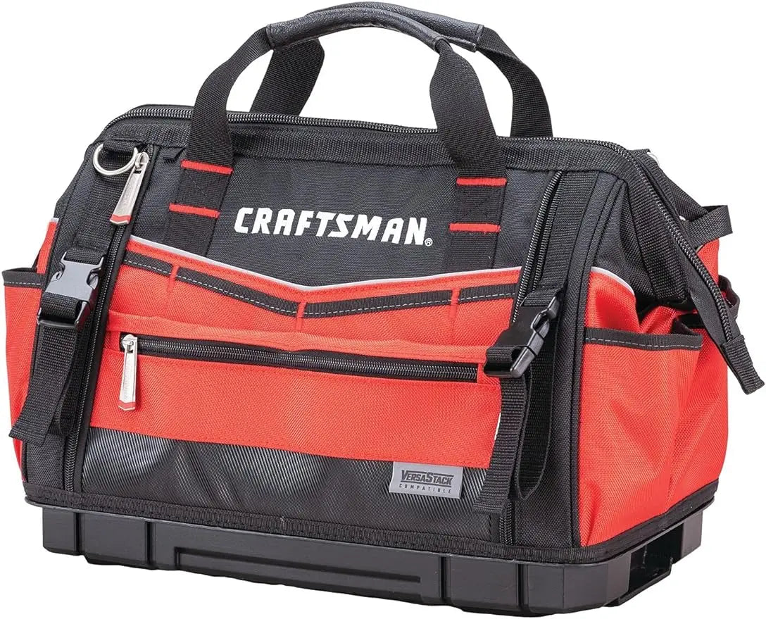 CRAFTSMAN VERSASTACK Zippered Tool Bag 31 Pocket Organizer Heavy Duty Tool Tote (CMST17622)