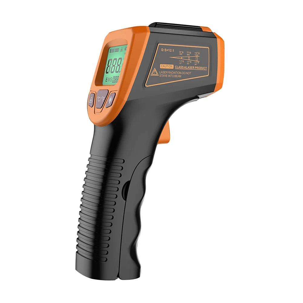 -50~600℃ Digital Infrared Thermometer LCD Display Contactless Thermometer Pyrometer IR Laser Point