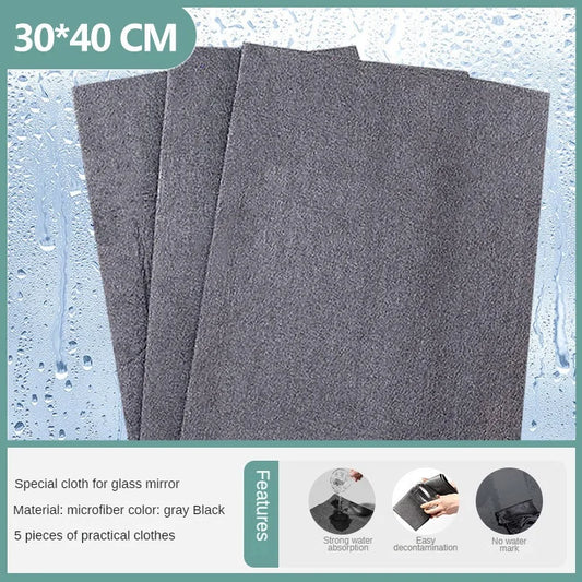 3/5PCS Thickened Magical Cleaning Cloth No Watermark Glass Wiping Cloth Reusable Window Glass Cleaning Cloth rag Kitchen Towel