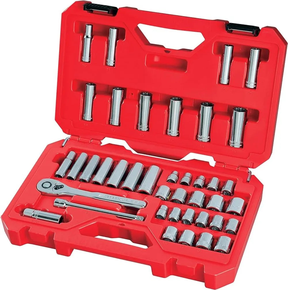 CRAFTSMAN Mechanics Tool Set, SAE/Metric, 3/8-Inch Drive, 40-Piece (CMMT12018)