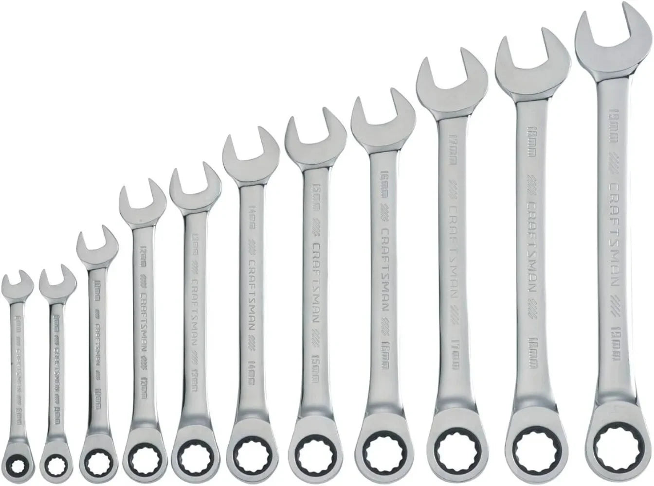 Craftsman Ratcheting Wrench Set, Metric, 11-Piece (CMMT87021)